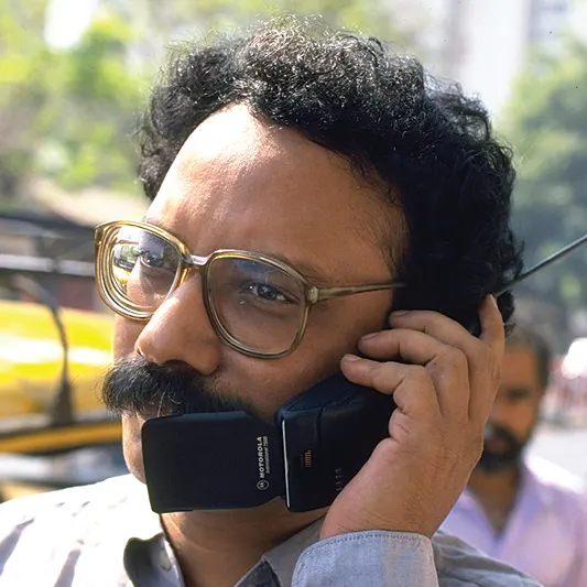 First cellphone call