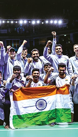 Thomas Cup-winning badminton team