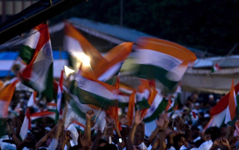 The Ramlila ground was flooded with the tricolour on all 13 days of Anna’s fast 