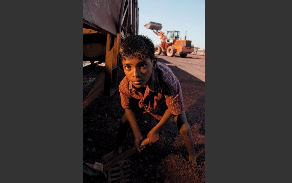 A young labourer at work in the mines of Bellary, Karnataka. We’re a long way from eradicating