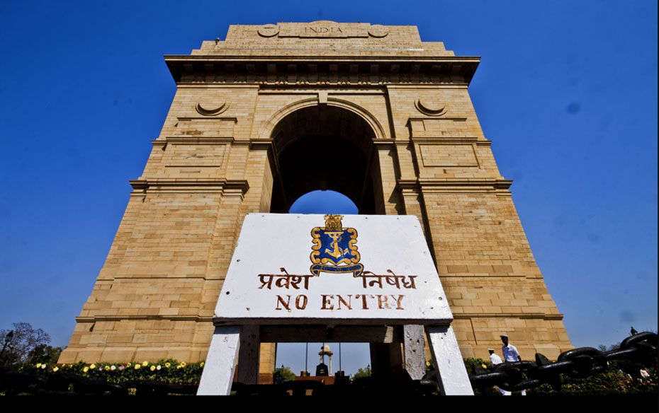 2nd Prize: Ramesh IyanswamyIndia Gate, the symbol of India, seemingly wide open and welcoming, excep