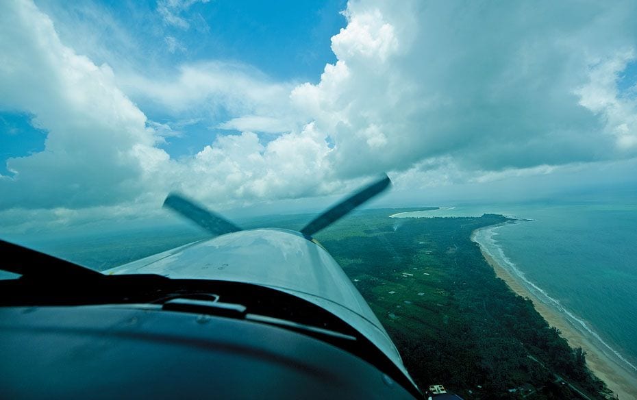 A cockpit view                         