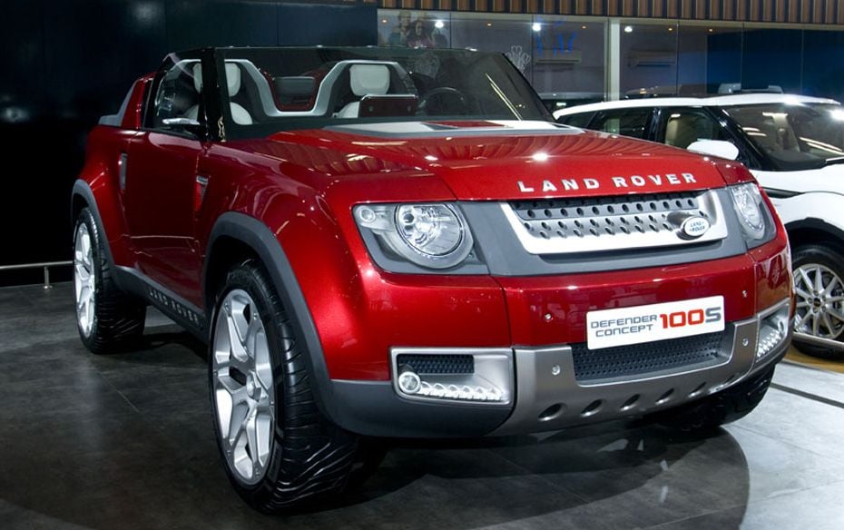 Land Rover Defender concept 100s. Look ma...no roof                        