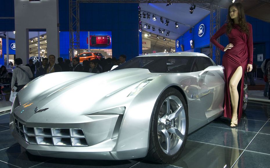 Chevrolet Stingray concept. Simply a flashy concept car to show why Chevrolet is the muscle car comp