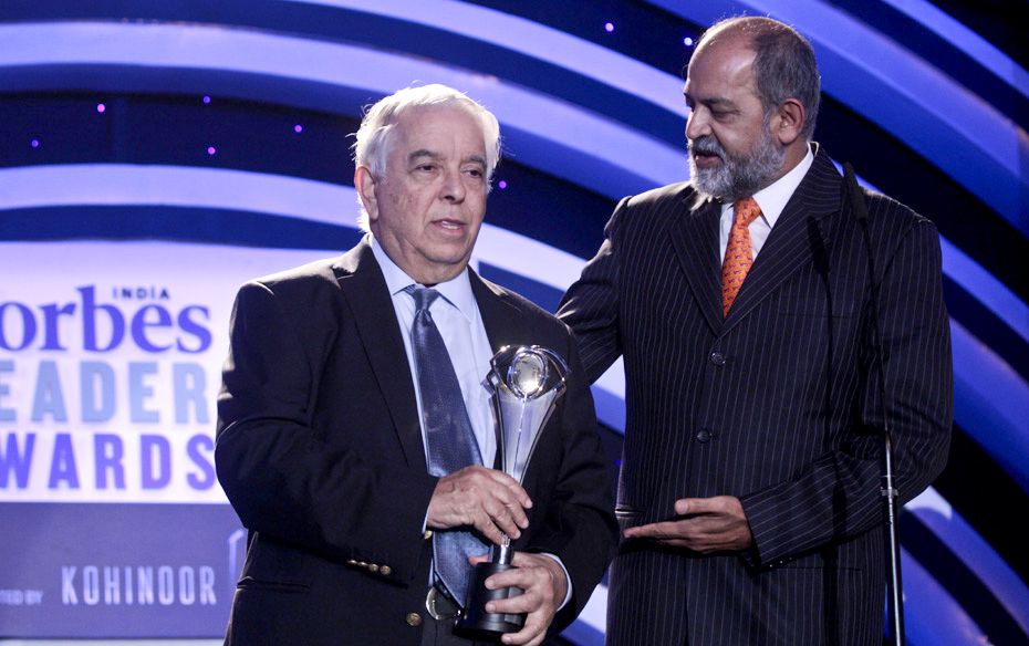 MK Hamied receives the award on behalf of brother Dr YK Hamied, chairman and MD, Cipla, who was name