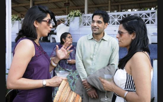 Virginia Sharma, Chief Marketing Officer, IBM India, Pranay Chulet, CEO quickr and Tina Goyal       