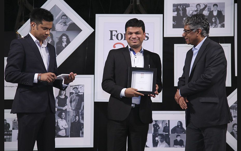 Mehul Agarwal (co-founder FabFurnish) with R Jagannathan (Editor-In-Chief, Forbes India)            