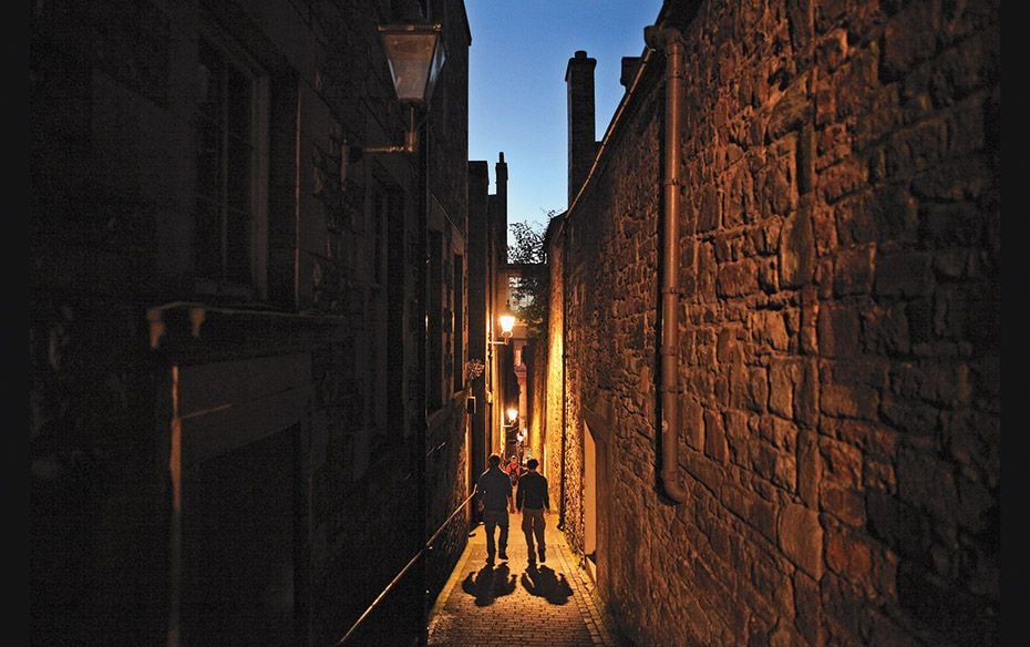 The city of Edinburgh is dotted with staircases, secret courtyards,winding lanes and 18th century cu