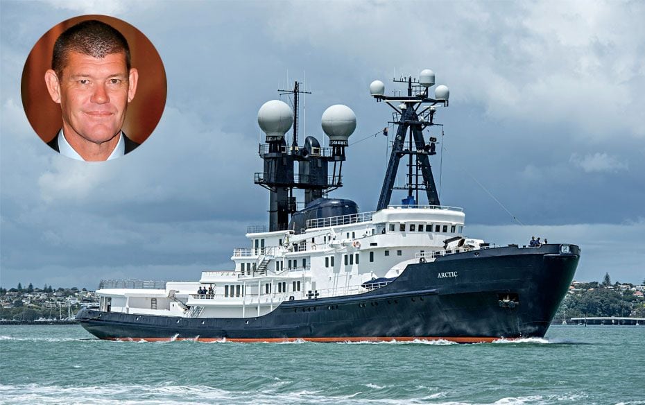 James Packer $3.6 billionArctic P (length: 287 feet) Overboard amenities: A retractable pool, Jacuzz