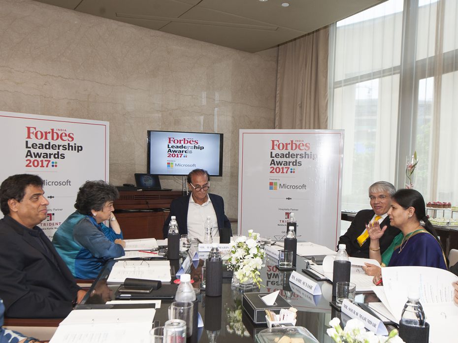 The jury meeting to select the winners of the Forbes India Leadership Awards 2017 was held in Mumbai