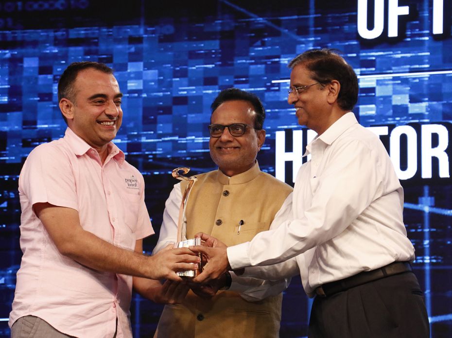 Category: Emerging Disruptors Winner: Hector BeveragesReceived by: Mr. Neeraj Kakkar, CEO & Co F