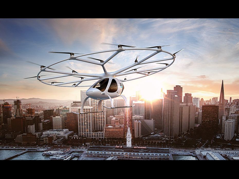 Volocopter, Urban air taxisThe Volocopter is the world’s first fully-electric, flying vehicle 