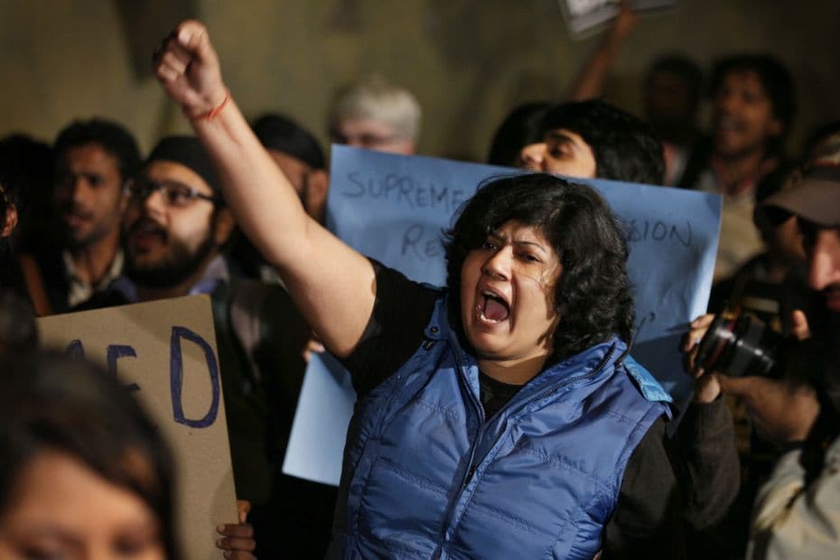 A protest by members and supporters of LGBT (Lesbian, Gay, Bisexual, and Transgender) Community duri