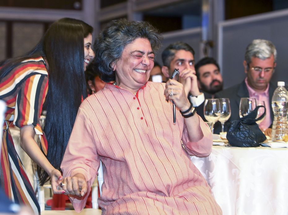 Zia Mody of AZB & Partners enjoys herself during the eventhttps://www.facebook.com/ForbesIndia/v