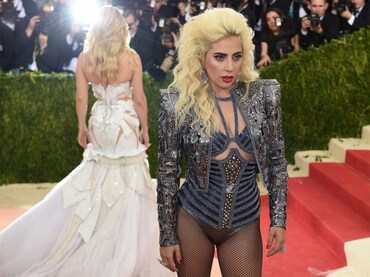 Lady Gaga arrives at the Costume Institute Benefit at The Metropolitan Museum of Art May 2, 2016 in 