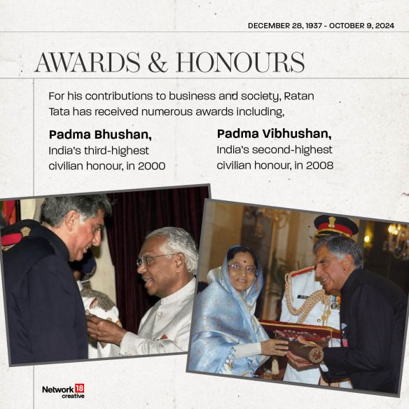 How India honoured Ratan Tata for his contributions to the development and betterment of the nation.