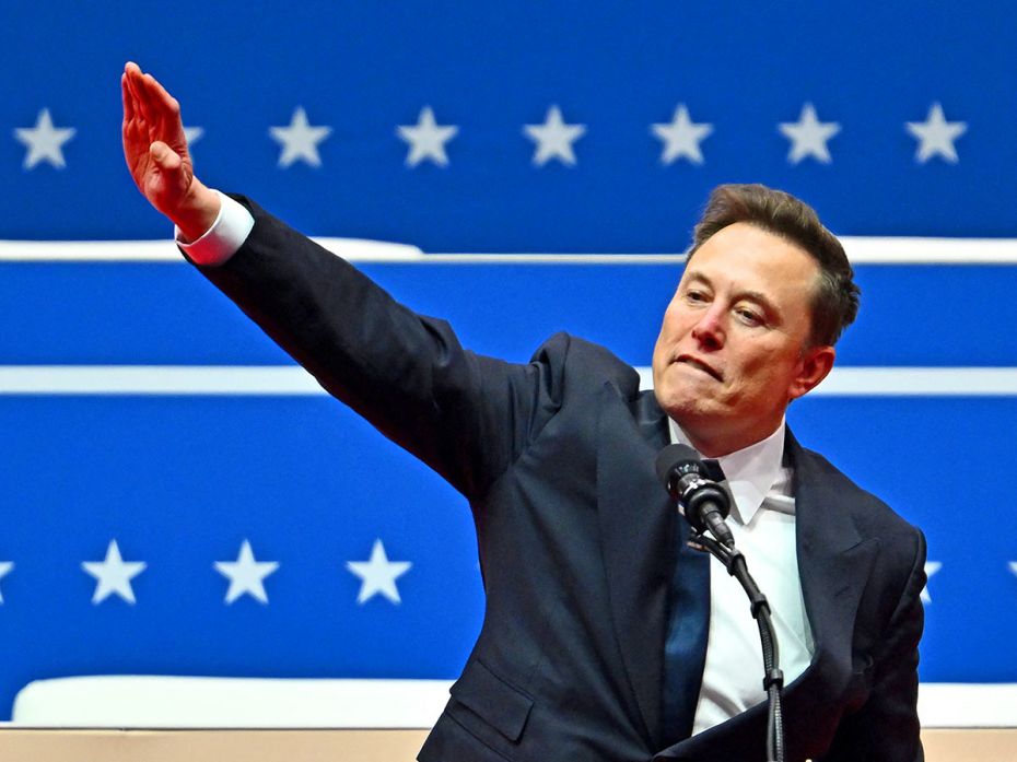 The 'Nazi' saluteBeing Trump's right-hand man took on a new meaning when the world's richest person 