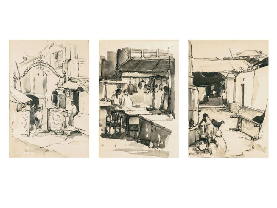 Pyne’s artistic career spanned several decades. His abstract and surrealist paintings started 