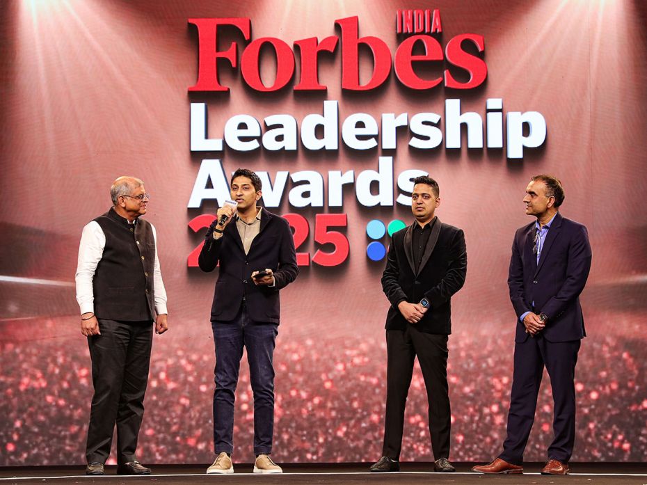 (L-R) Amit Chandra, Chairman - India, Bain Capital and FILA jury member; Ritesh Arora and Nakul Agga