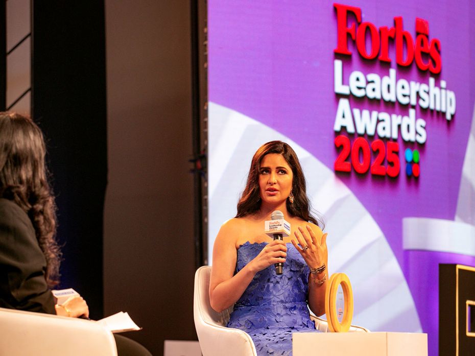 Katrina Kaif, actor and founder of Kay Beauty, was in conversation with Forbes India's Naini Thaker 