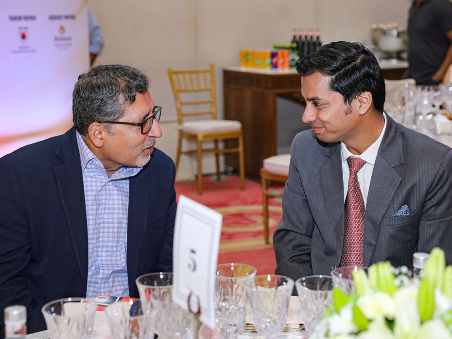 FILA 2025 jury members Vivek Gambhir and Arpit Agarwal in a discussion.