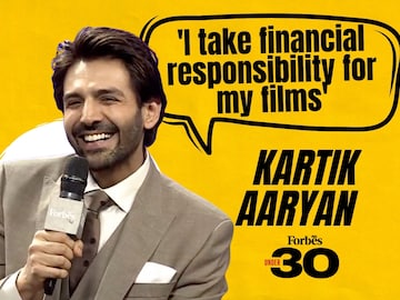 'I take financial responsibility for my films': Kartik Aaryan at Forbes India Under 30 soiree